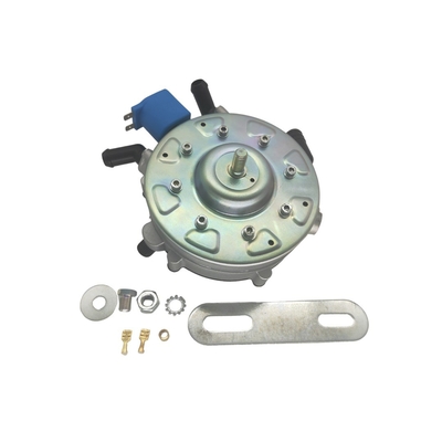 LLANO LPG প্রেসার রেগুলেটর LN-LOV090 সিলভার এবং 2 স্টেজ গ্যাস রিডুসারের জন্য নীল