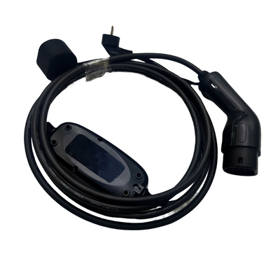 1 ফেজ 16A 3.5KW IEC62196 EV পোর্টেবল চার্জার 1.0 টাইপ 2 শুকো চার্জিং প্লাগ সহ