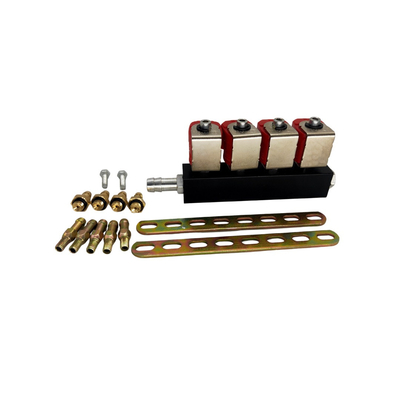 4 সিলিন্ডার LVTK04 সমস্ত গাড়ির জন্য CNG / GPL রূপান্তর কিটগুলির জন্য LPG CNG ইনজেক্টর রেল