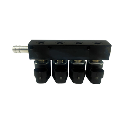 4 সিলিন্ডার যানবাহনের জন্য খাদ 12V এলপিজি সিএনজি ইনজেক্টর পেশাগতভাবে পরীক্ষিত 3 ওহম প্রতিরোধের