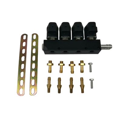 4 সিলিন্ডার যানবাহনের জন্য খাদ 12V এলপিজি সিএনজি ইনজেক্টর পেশাগতভাবে পরীক্ষিত 3 ওহম প্রতিরোধের
