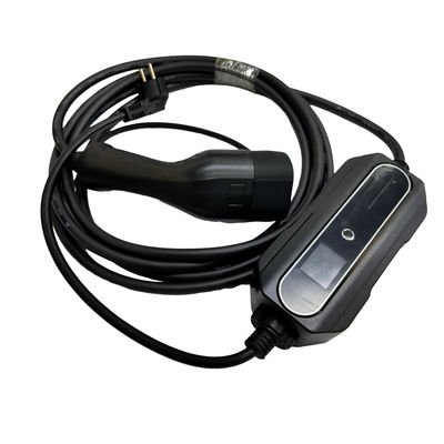 Good price সিলভার প্লেটিং ইভি পোর্টেবল চার্জার 1 ফেজ এসি 16A শুকো চার্জিং প্লাগের সাথে সামঞ্জস্যযোগ্য অনলাইন